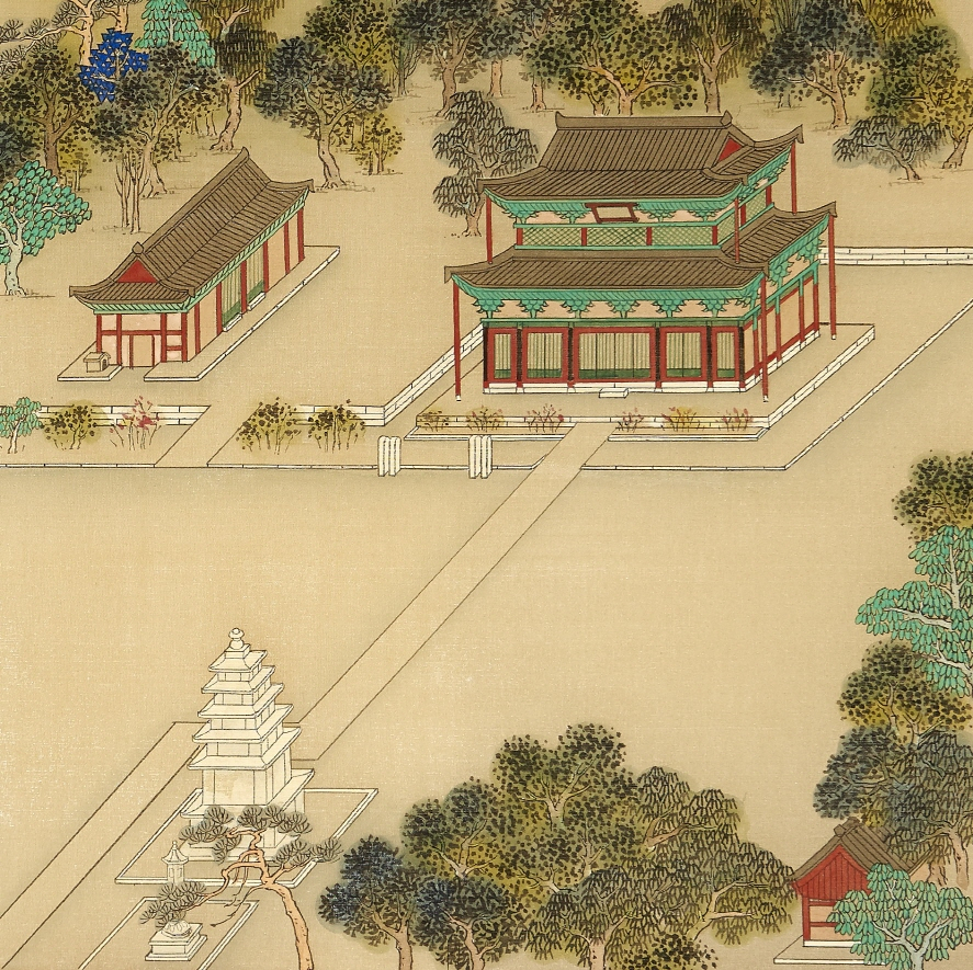 한국전통문화대학교 김은정-만수산 무량사(萬壽山 無量寺)-견본채색, 30&times;30cm, 2020