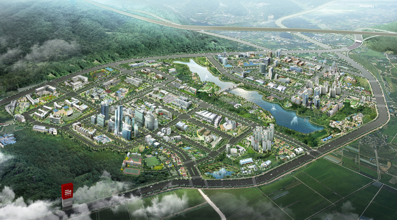 경산지식산업지구 조감도.[대구경북경제자유구역청 제공]