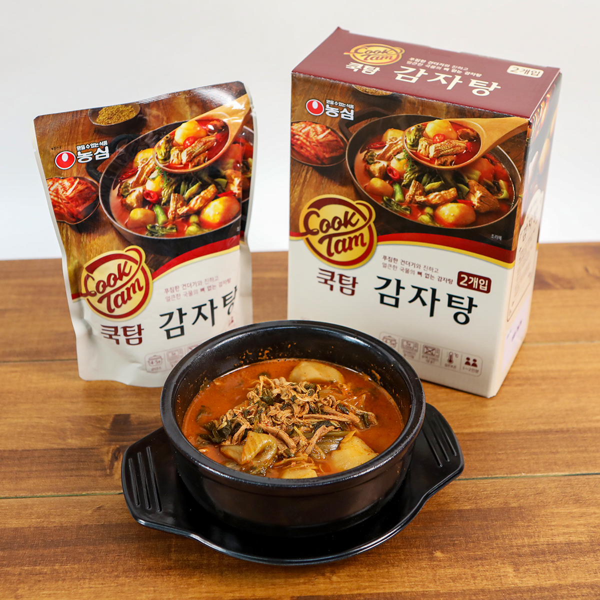 농심의 간편식 신제품 '쿡탐 감자탕' [제공=농심]