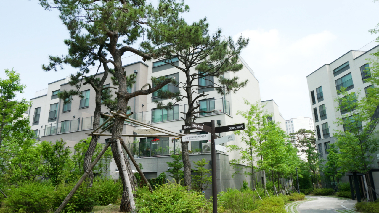 민간임대주택 주거서비스 최우수 단지로 인증받은 ‘e편한세상 테라스 위례’ 전경 [대림산업]
