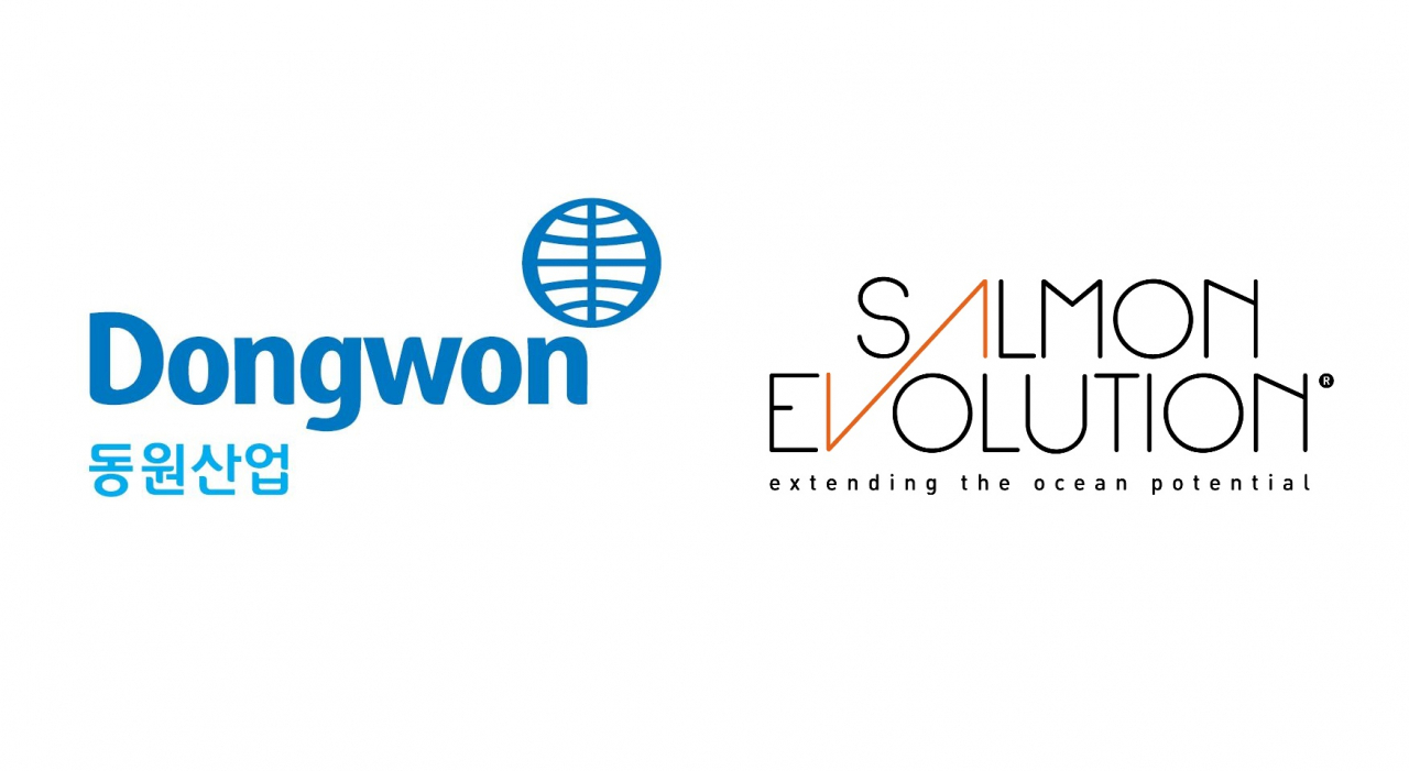 동원산업 로고 및 ‘새먼 에볼루션(Salmon Evolution)’ 로고 [사진제공=동원산업]