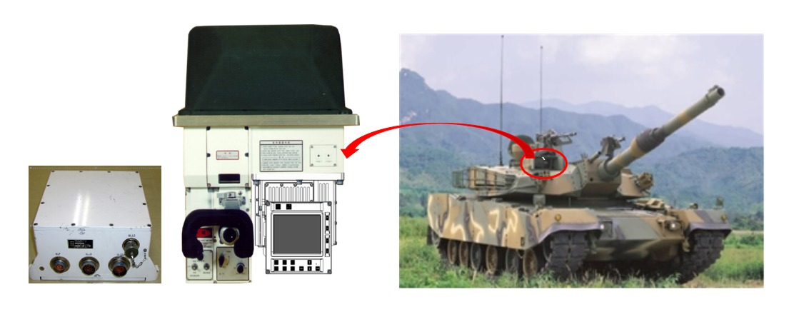 한화시스템이 기술 변경에 성공한 'K1A1전차 포수 조준경(KGPSⅡ형)' 이미지. [한화시스템 제공]