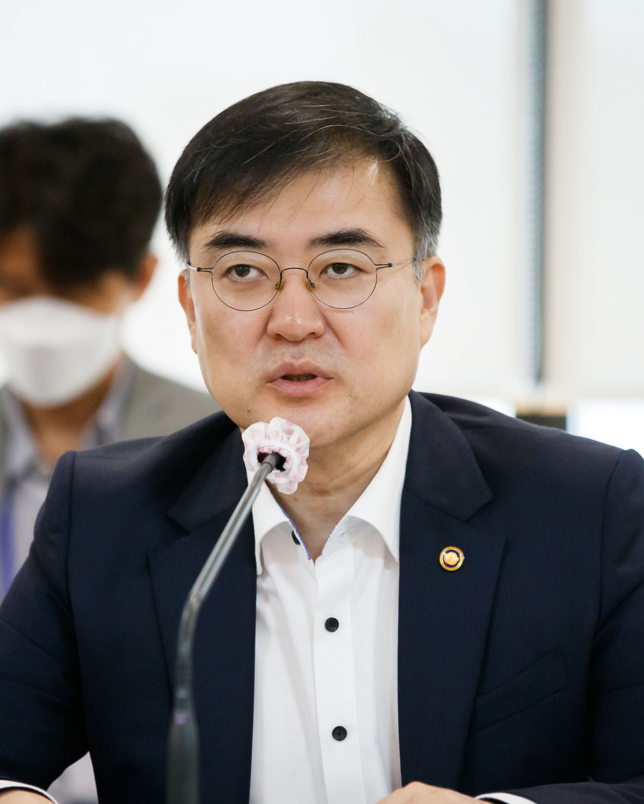 손병두 금융위원회 부위원장이 28일 서울 중구 은행연합회에서 열린 금융리스크 대응반 회의에서 발언하고 있다. [사진=금융위원회]