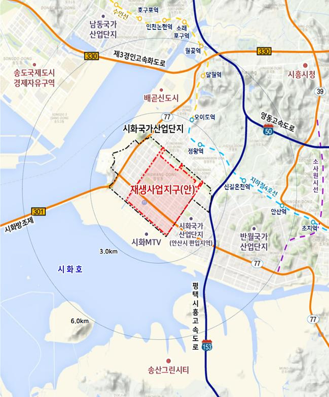 시화 국가산단 재생사업 위치도 [국토교통부]