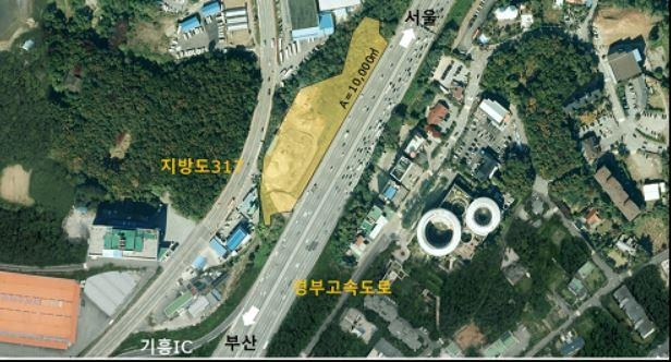 시범사업 대상 기흥IC 인근 유휴부지. [국토교통부 제공]
