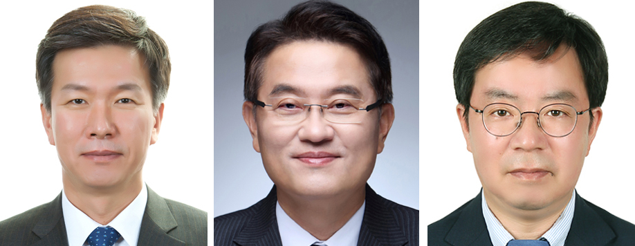 (왼쪽부터) 김대지 국세청장, 윤종인 개인정보보호위원회 위원장, 최영진 개인정보보호위원회 부위원장. [사진 제공=청와대]