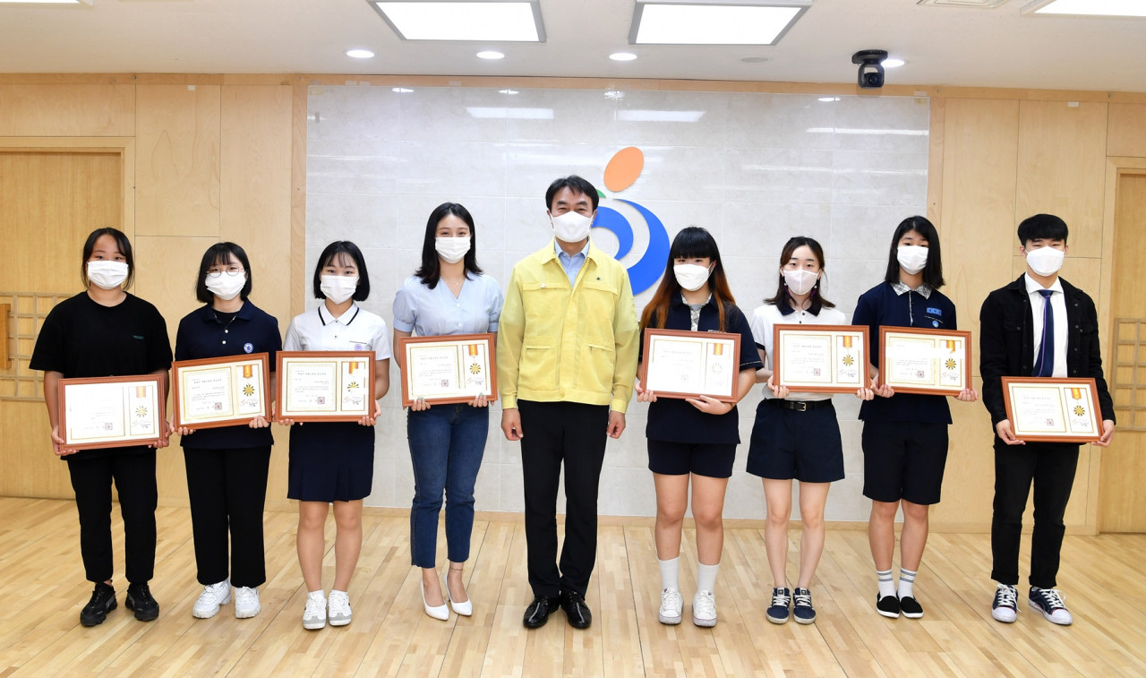 ‘제2회 하남시 자랑스러운 청소년상’ 수상자. [하남시]
