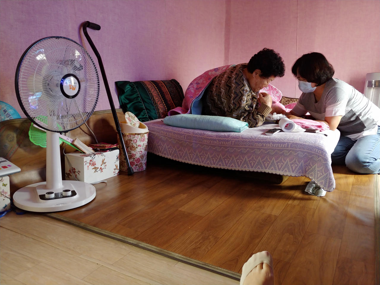폭염배비 취약계층 관리[고성군 제공]