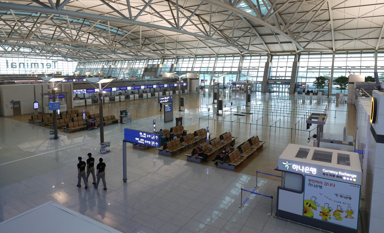 인천국제공항 출국장의 모습 [연합]