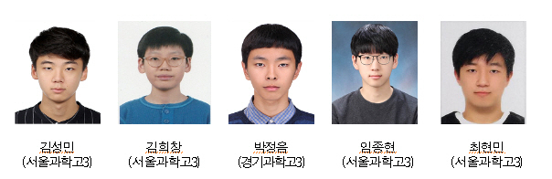2020 유럽물리올림피아드 한국대표단.[과기정통부 제공]