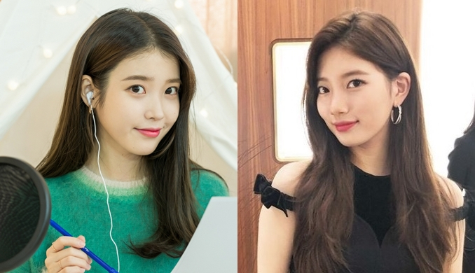 가수 겸 배우 아이유와 수지. [이담엔터테인먼트, SNS 캡처]