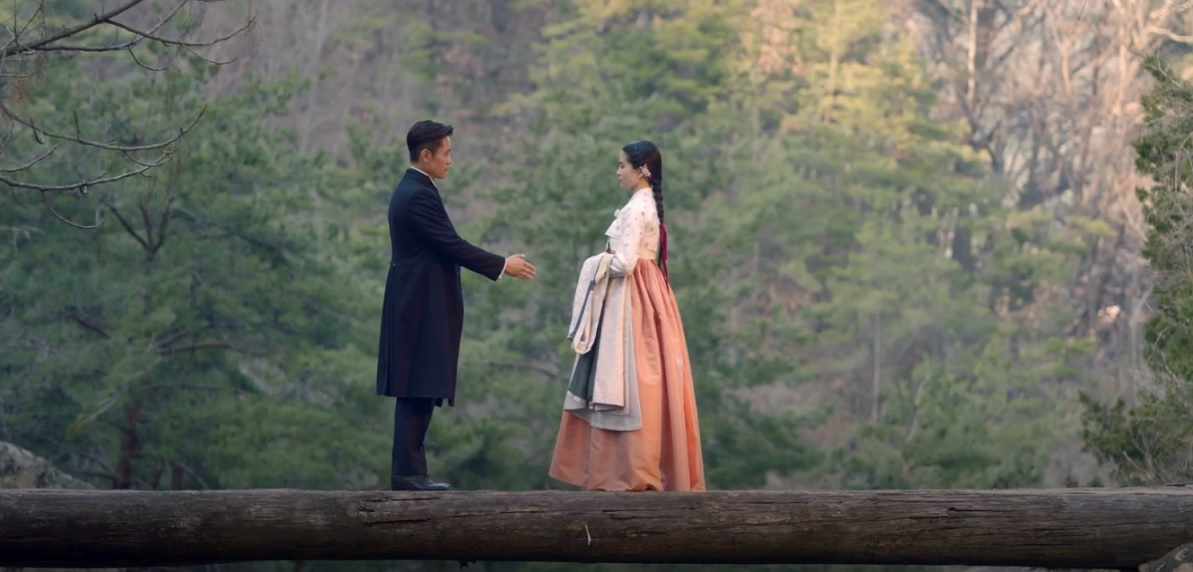 안동 만휴정 다리. 드라마 ‘미스터 션샤인’의 한 장면.