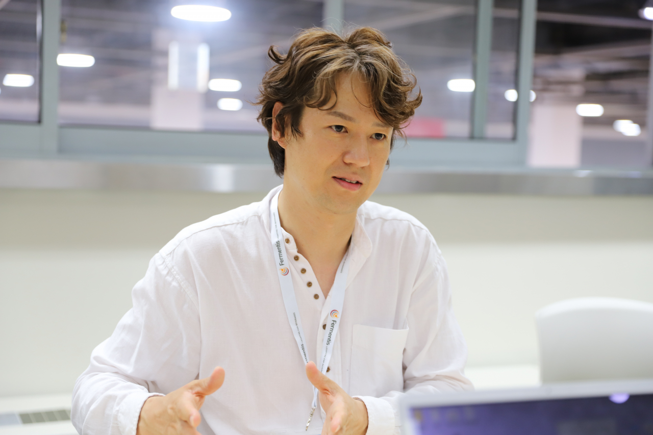 윤정훈 플래티넘 크래프트 비어 부사장이 최근 서울 양재동 aT센터에서 헤럴드경제와 만나 이야기를 나누고 있다. [사진제공=beplat]