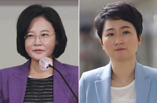 이수진 더불어민주당 의원(왼쪽)과 이언주 전 미래통합당 의원. [이수진 의원 페이스북 캡처, 연합]
