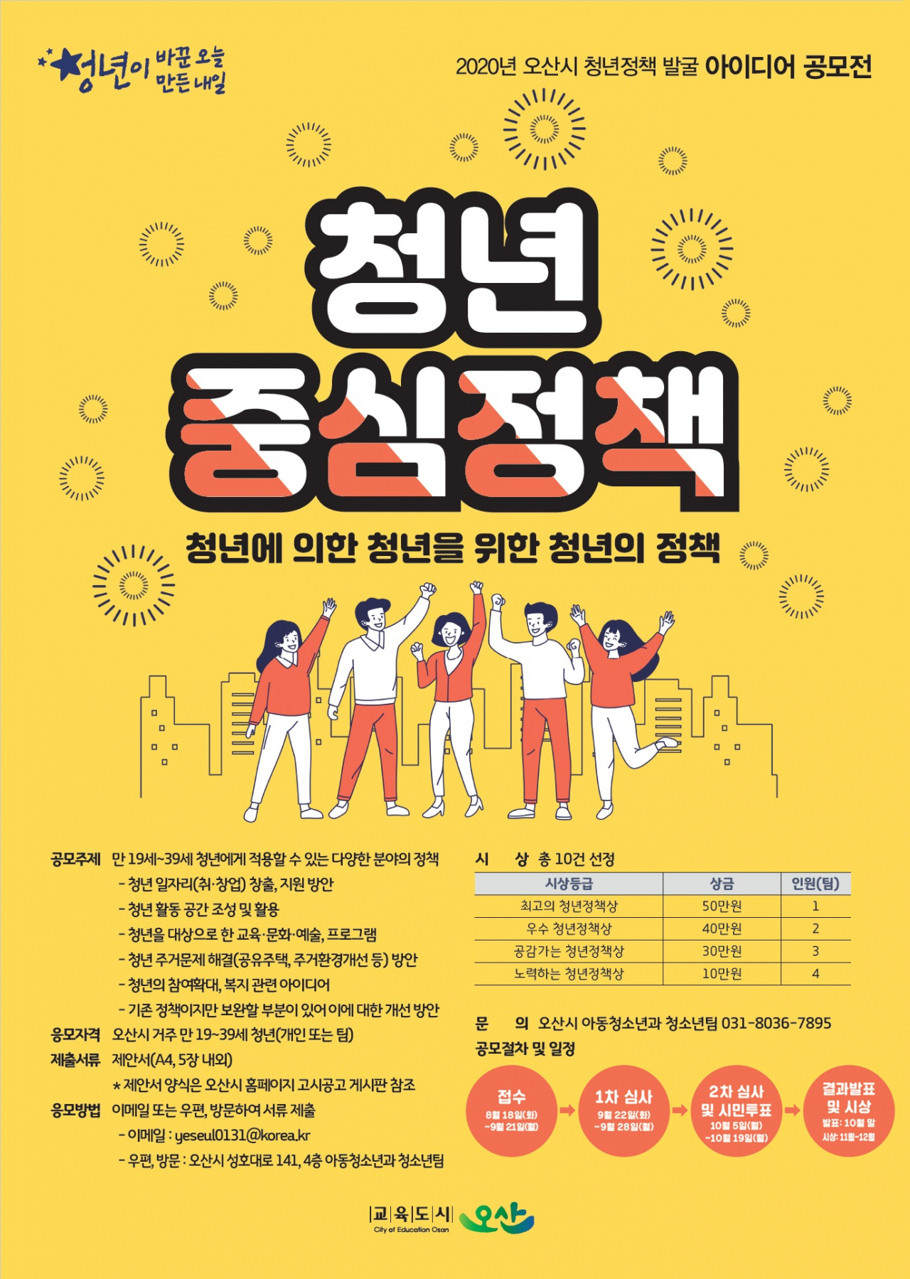 청년정책 아이디어 홍보포스터.