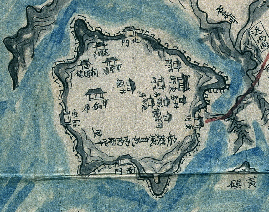 1872년 안흥진성을 잘 나타낸 지방지도