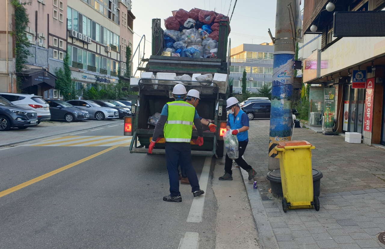 토성면 청소체험[고성군 제공]