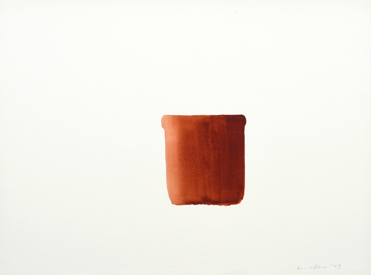 이우환, 조응, 종이에 수채, 57.6&times;76.2cm, 2009