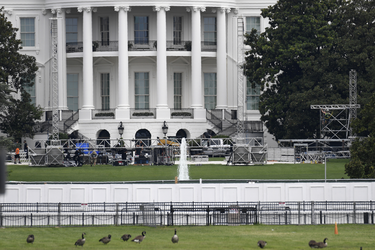 미 수도 워싱턴DC에 위치한 백악관 사우스론의 모습. [AP]