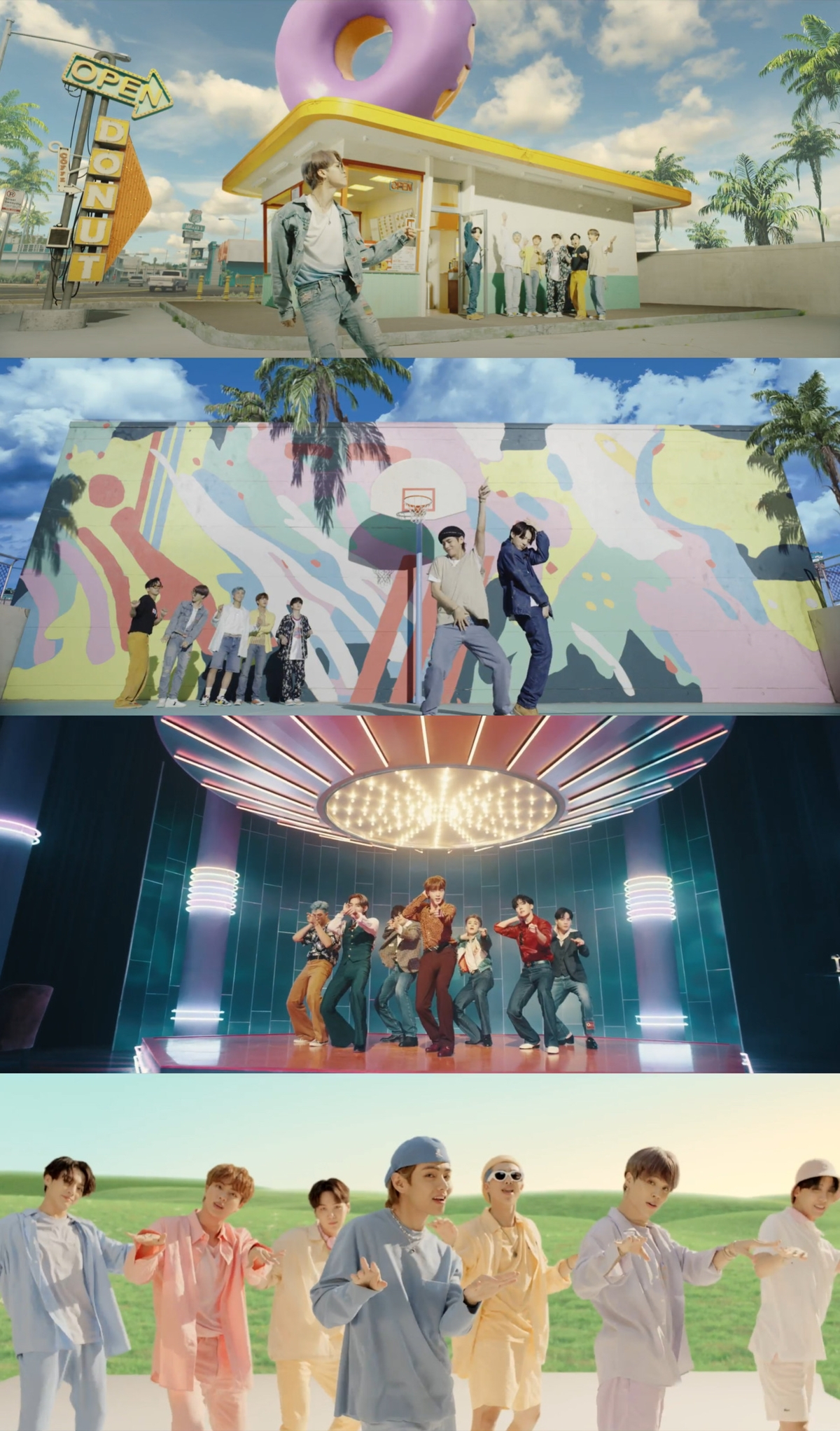 방탄소년단 '다이너마이트' 뮤직비디오 캡처 화면. [빅히트엔터테인먼트 제공]