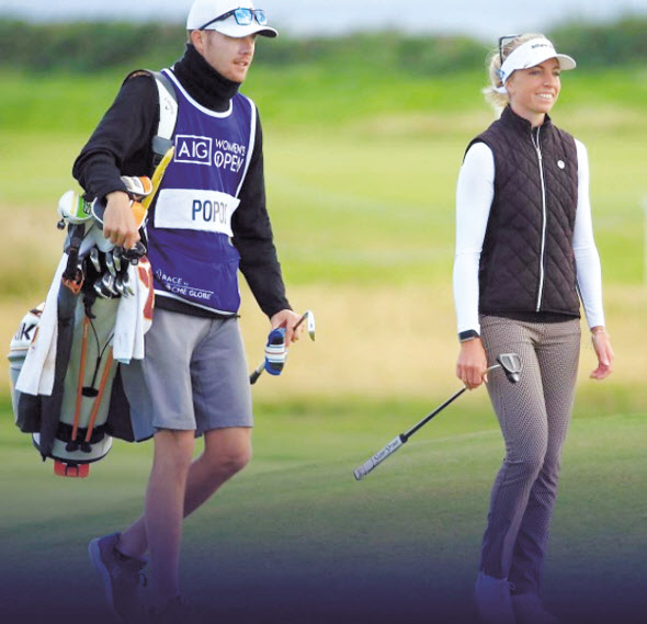 세계랭킹 304위에 불과한 포포프가 메이저대회인 AIG 여자오픈 우승을 차지했다. [LPGA 홈페이지 캡처]