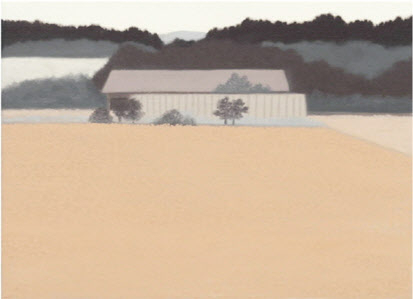 권소영, Landscape, 24.3&times;33.4cm, 화선지에 오일파스텔, 2019