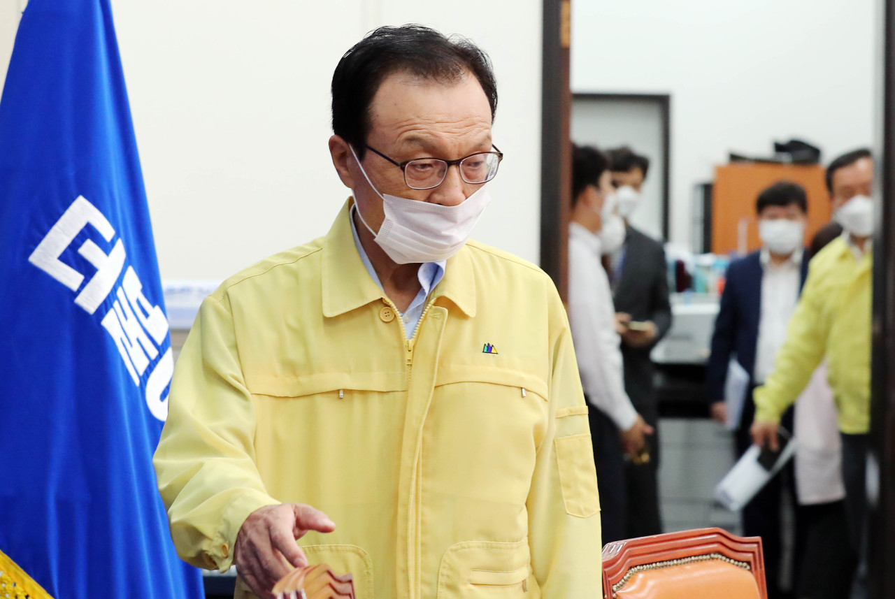Democratic Party of Korea chief Lee Hae-chan (Yonhap)