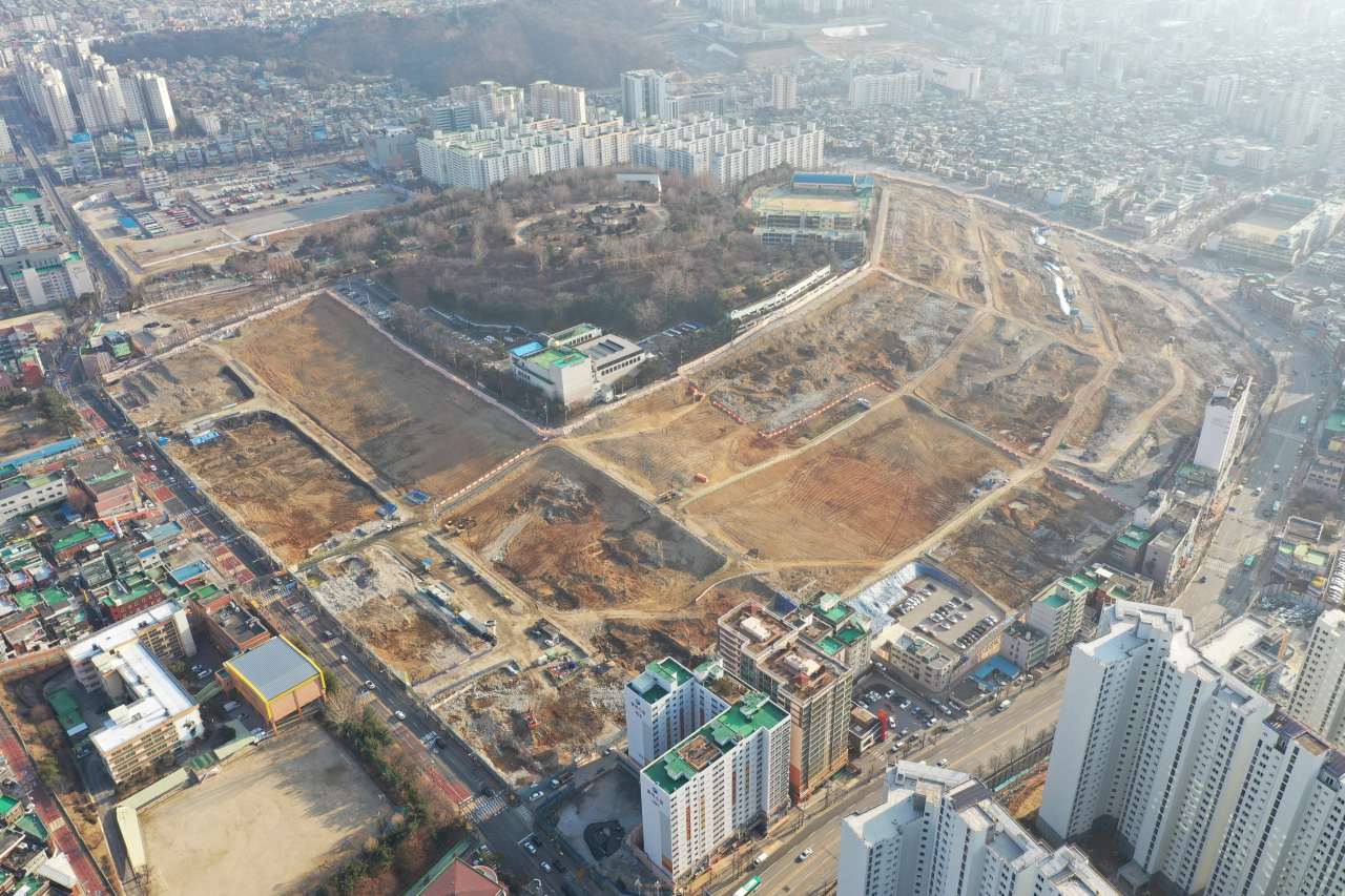 성남 2단계 공공 재개발 신흥2 구역 철거 후 모습 [한국토지주택공사(LH) 제공]
