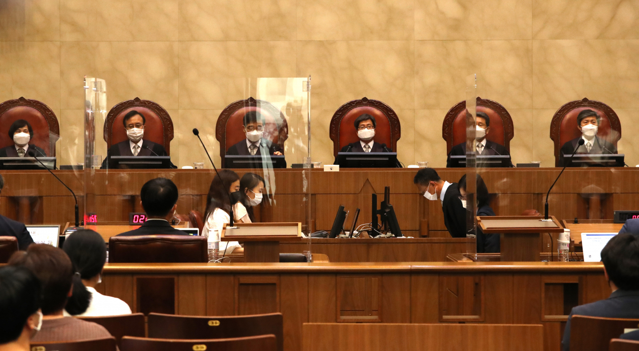 산재유족 특별채용 공개변론 [연합]