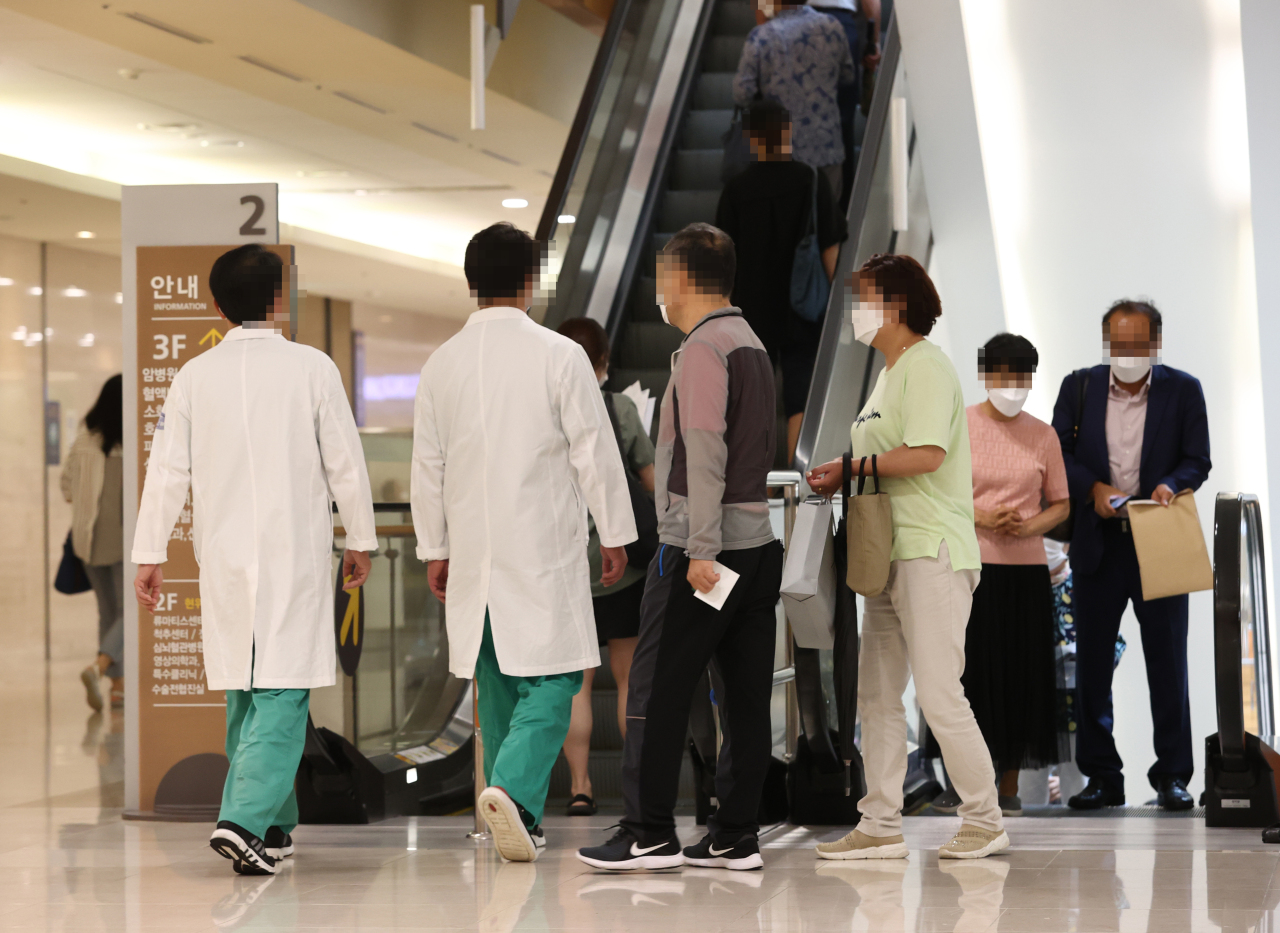 Inside a major general hospital in Seoul (Yonhap)