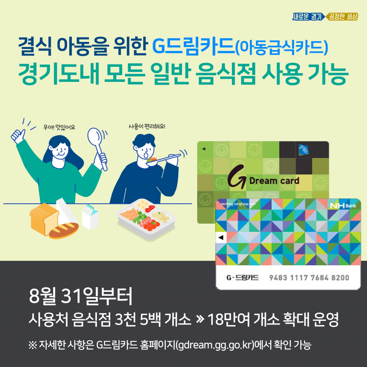 아동급식카드. [경기도 제공]