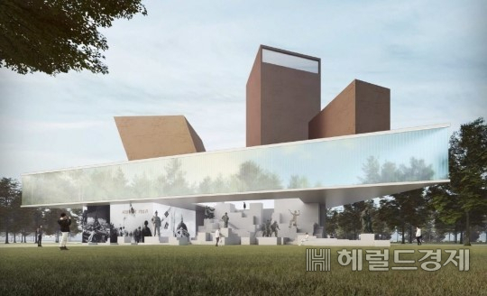 중앙투자심사를 통과하지 못한 서울수복기념관〈조감도〉에는 국비가 들어가지 않는다.