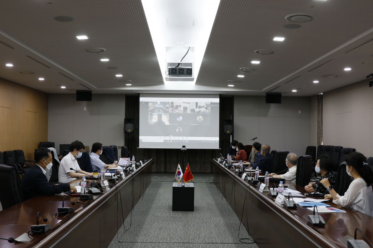 1일 열린 국가과학기술연구회-중국과학원 공동연구 심포지엄 모습.[NST 제공]