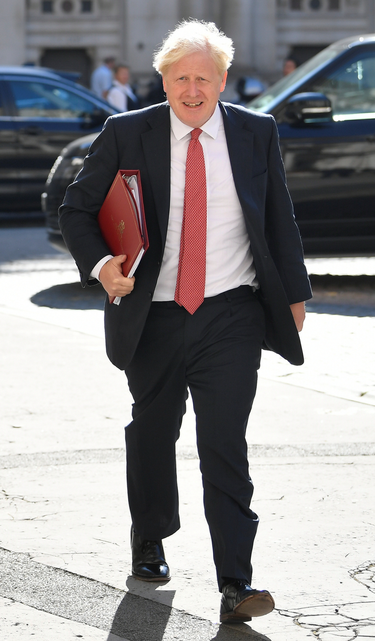 Britain's Prime Minister Boris Johnson arrives to attend a Cabinet meeting of senior government ministers at the Foreign and Commonwealth Office (FCO) in London, Britain, September 1, 2020. REUTERS/Toby Melville/Pool