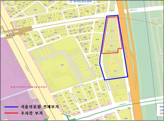 서울의료원 부지. [강남구 제공]