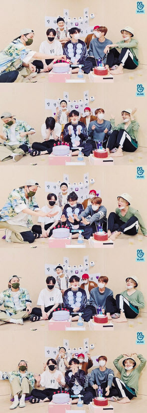 “묘비에 새기고파” 방탄소년단, 아미와 랜선 축하파티. [브이라이브 캡처]