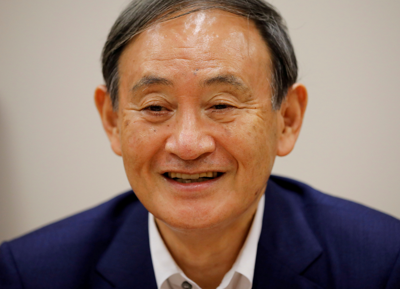스가 요시히데(菅義偉) 관방장관. [로이터]