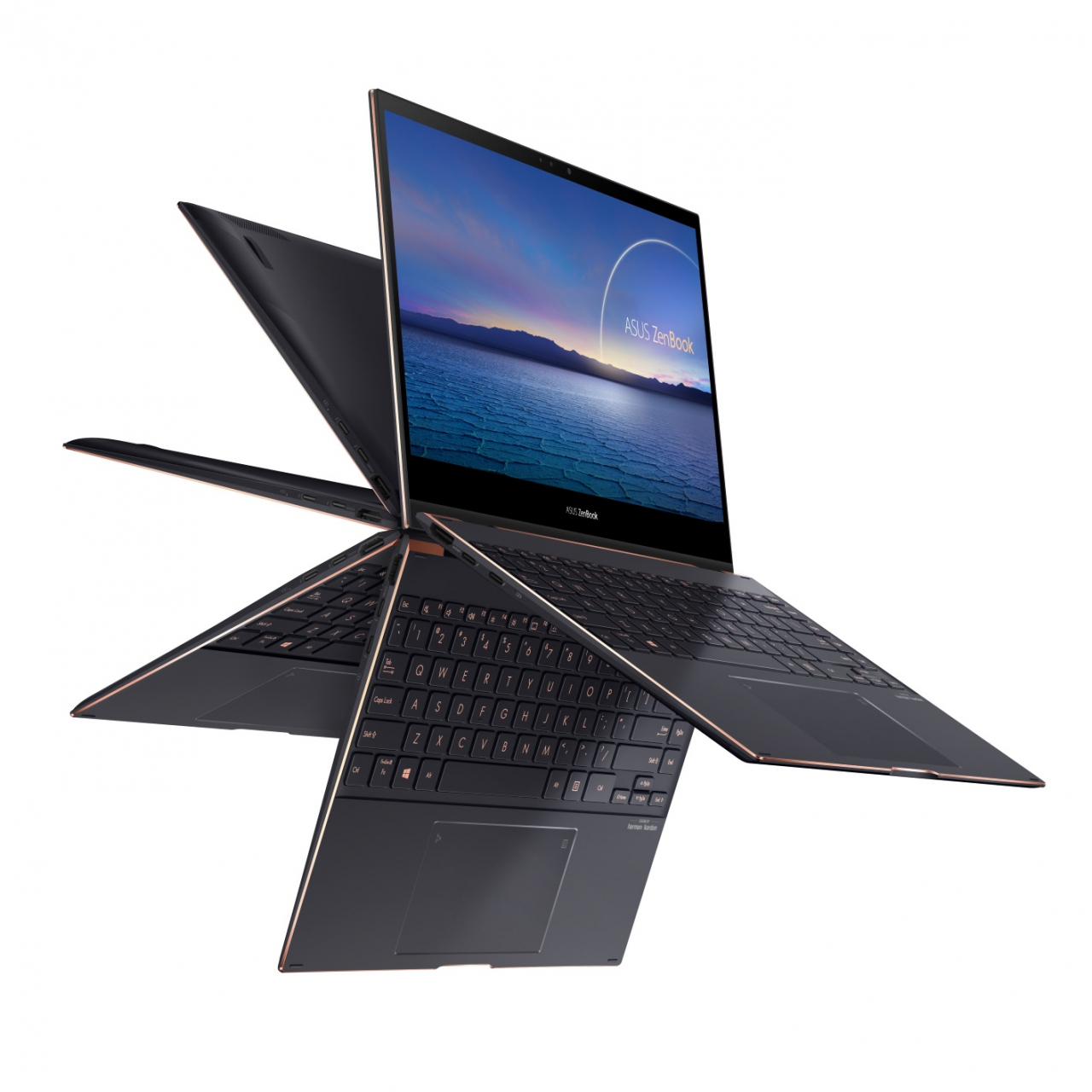 글로벌 PC제조업체 에이수스(ASUS)가 신제품 6종을 3일 발표했다. 사진은 13인치 컨버터블 노트북 젠북 플립S UX371DMS [ASUS 제공]