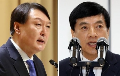 윤석열 검찰총장(왼쪽)과 이성윤 서울중앙지검장 [연합]