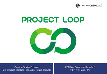 롯데케미칼이 플라스틱 선순환 체계 구축을 위해 추진 중인 Project LOOP 로고. [롯데케미칼 제공]