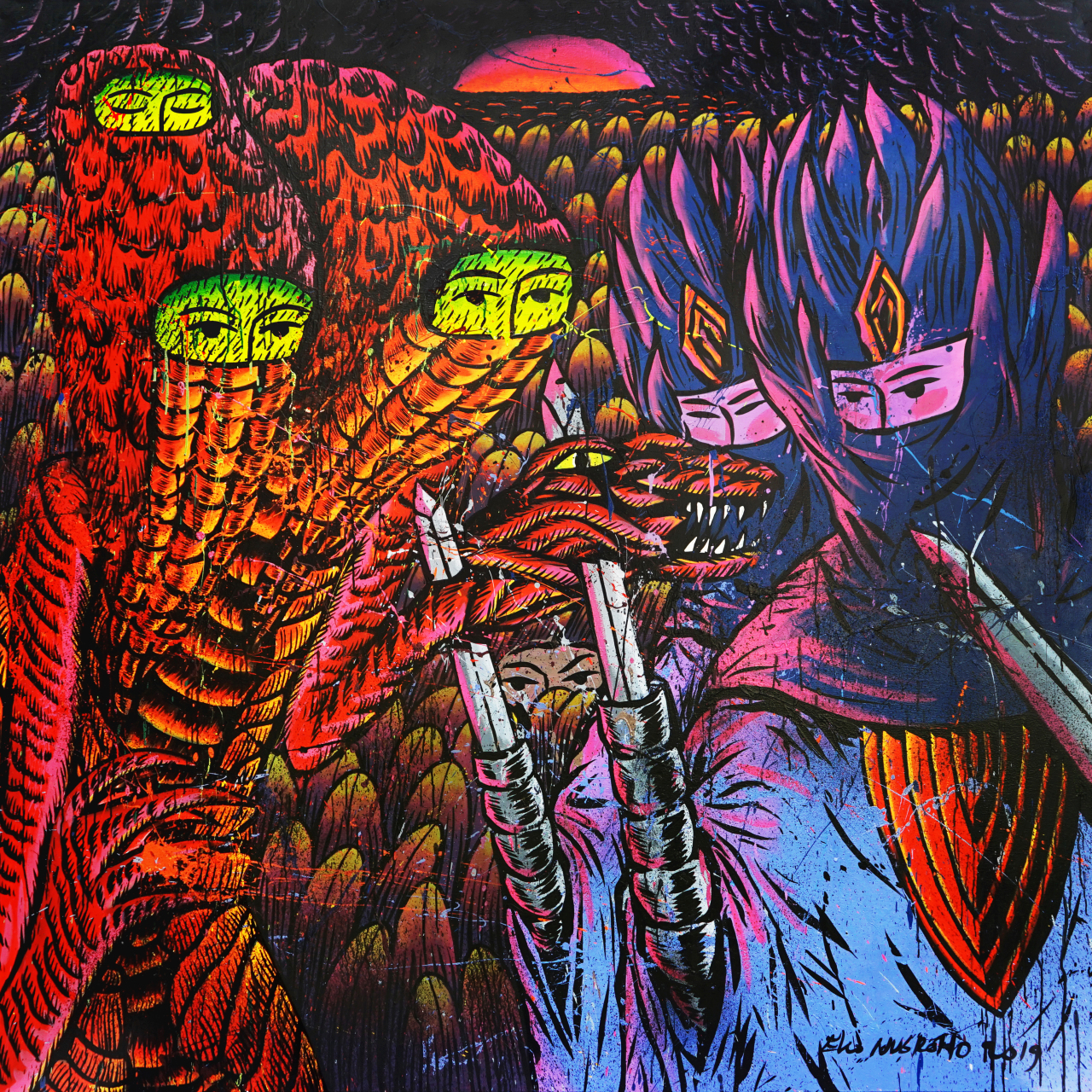 "War is Another Meet And Greet Moments” by Eko Nugroho (Arario Gallery)