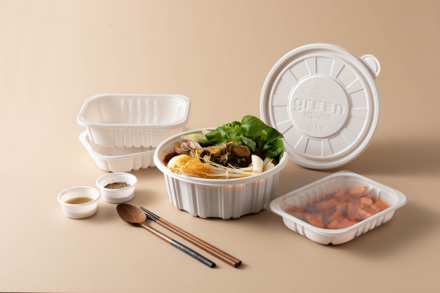 친환경 포장용기[우아한형제들 제공]