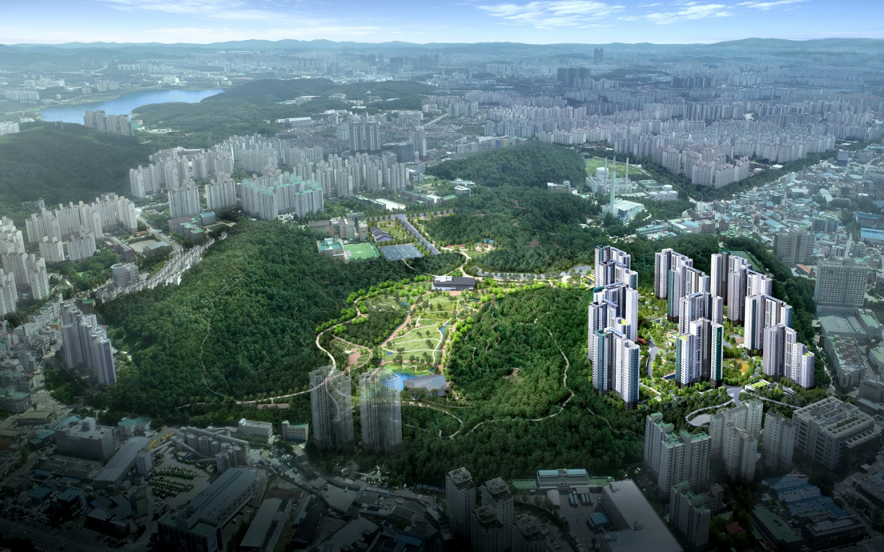 영흥공원 푸르지오 파크비엔 광역조감도 [대우건설 제공]