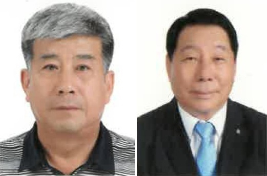 김남수 양평생활안전연합회장(왼쪽)과 천희일 양평로타리클럽 창립자