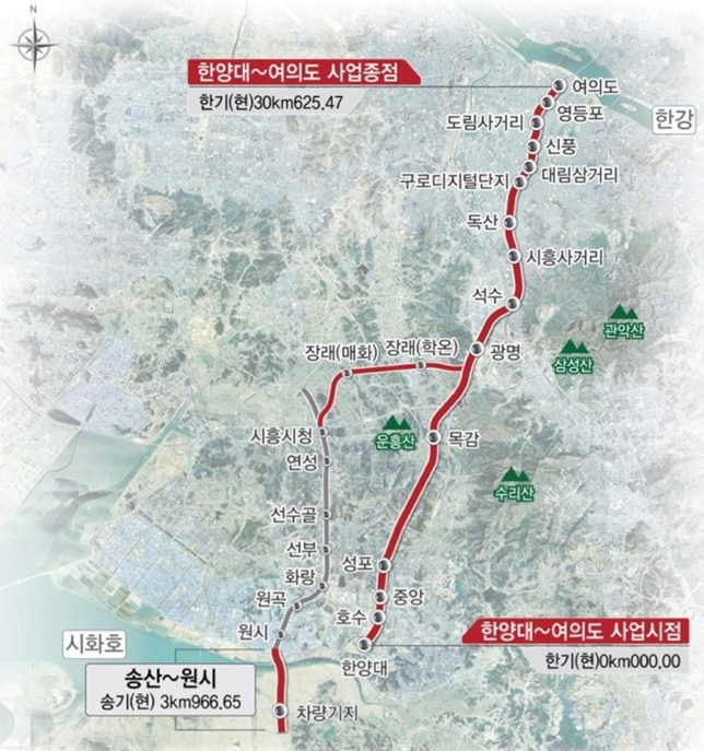 신안산선 (가칭)학온역 신설방안 최종승인. [광명시 제공]