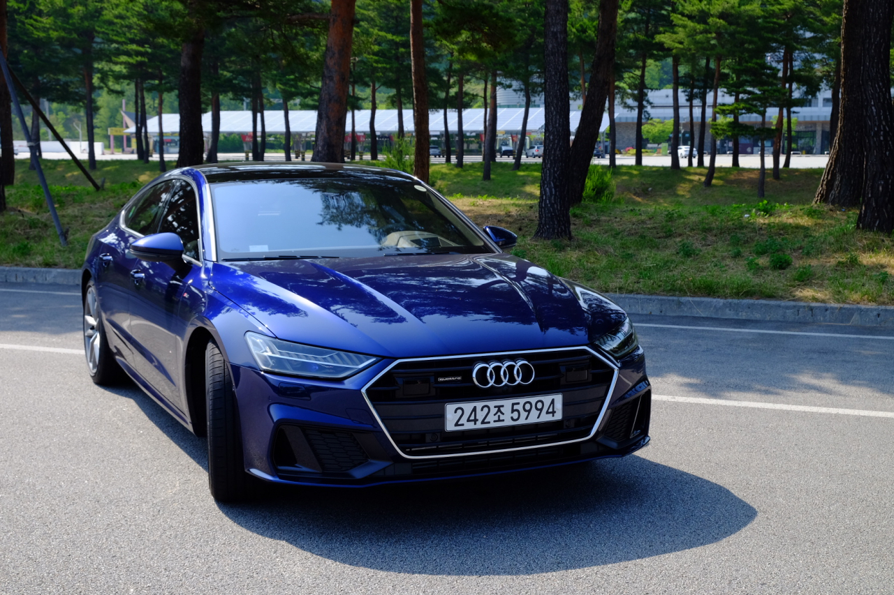 더 뉴 아우디 A7 55 TFSI 콰트로 프리미엄. [정찬수 기자]
