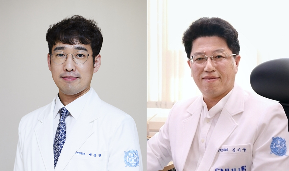 정신건강의학과 배종빈 교수(왼쪽), 김기웅 교수(오른쪽)
