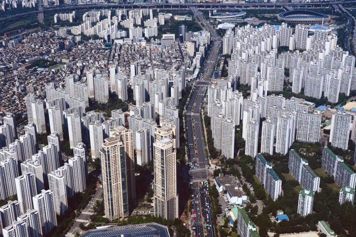 서울 송파구 일대 아파트 단지 전경. [헤럴드경제DB]