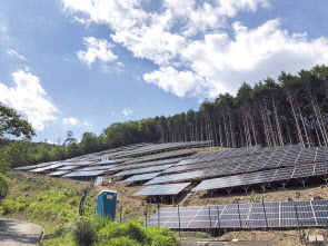 일본 오카야마현 미마사카에 위치한 발전용량 578KW(0.5MW) 규모의 현대종합상사 태양광 발전소 2호기. [ 현대종합상사 제공]