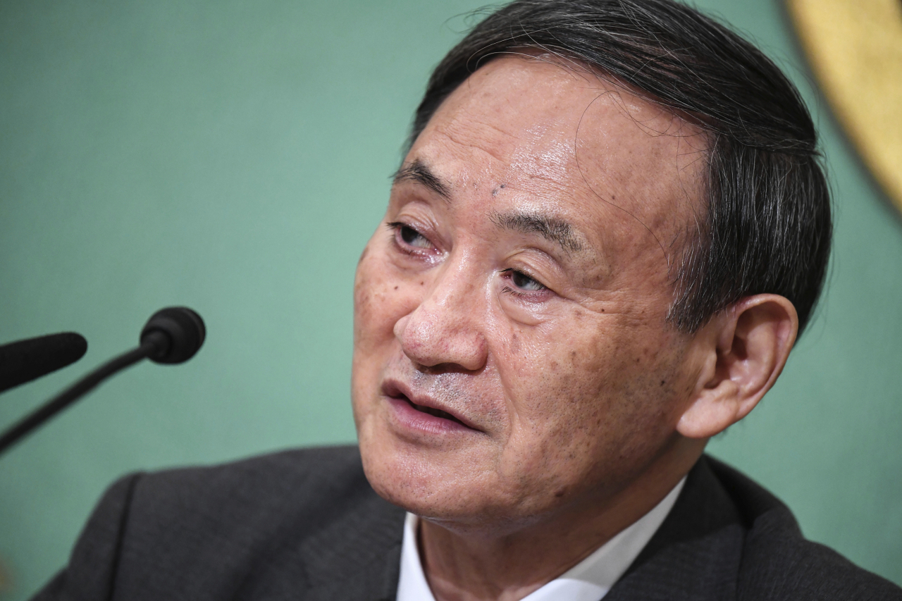 스가 요시히데(菅義偉) 관방장관. [AP]